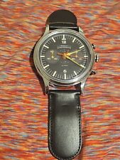 Vintage Time Works Inc. Geneva Chronographe Quartz Alarm Clock Oversized Watch picture