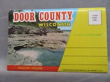 Postcard Folder Fold Out Door County, Wisconsin Vacation Paradise Copyright 1959 picture
