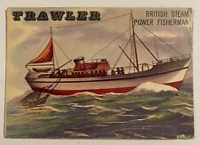 1955 Topps Rails And Sails Doeskin No 160 Trawler Short Print Sailing Boats Vtg picture