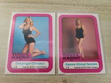 1978 Topps Suzanne Somers Chrissy Snow Three's Company 2 Sticker Lot picture