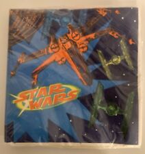 Vintage Star Wars Party Napkins C-3PO R2-D2 Death Star X-WING FIGHTER SEALED picture