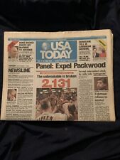 USA Today newspaper Cal Ripken breaks consecutive games record 2131 Sept 1995 picture