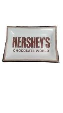 Vintage Glass Hershey's Chocolate World Plate 6.5