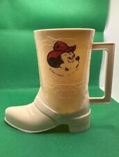Antique 1950’s Walt Disney Cowboy Mickey Mouse Plastic Boot Drinking Cup- READ picture