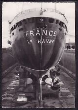 FRANCE III FRENCH LINE LAUNCH REAL PHOTO POSTCARD RPPC ** OFFERS ** picture