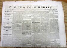 1865 NY Herald newspaper CIVIL WAR ENDS- SURRENDER of LEE to GRANT Appomattox VA picture