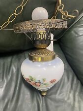Vintage Ornate Victorian Style Hanging Gone With The Wind Lamp Rare picture