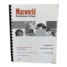 Vintage 2002 MacWorld Conference & Expo Workshop Notebook JavaScript Bootcamp picture