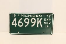 vintage 1977 michigan license plate picture