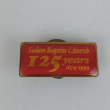 Vintage 1874-1999 Salem Baptist Church 125 Years Lapel Hat Pin picture