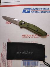 Benchmade osborne 940 green handle with silver blade, EDC used(light wear) picture