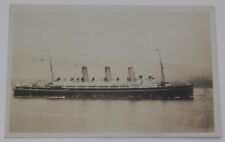 Steamship RMS/SS EMPRESS OF RUSSIA real photo postcard RPPC steamer picture