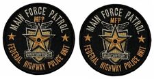 Mad Max Road Warrior Main Force Patrol Police Unit MORALE PATCH  2PC -HOOK 3