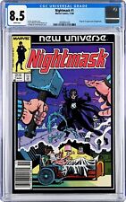 Nightmask #1 CGC 8.5 (Nov 1986, Marvel) Al Milgrom Cover, Origin & 1st app. picture