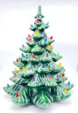 RARE Vintage 1970's  Atlantic Mold Ceramic Lighted Christmas Tree 17