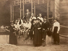Early 1900s Real Photo Matte Finish Family House Under Construction Building picture