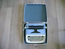 Vintage 1960's Royal Aristocrat Portable Typewriter with Case Baby Blue / Cream picture