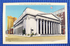 Vtg c1930's US Post Office & Court House New Haven Connecticut CT Linen Postcard picture