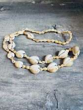 Vintage Hawaiian Sea Shell Single Strand Long Necklace 32”  picture