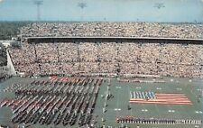 Miami Florida Football Half Time Show Orange Bowl Stadium Pageant Postcard picture