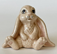 VTG  Ceramic Rabbit Bunny Figurine Easter Decor Hand Painted picture
