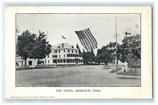 1907 View Of The Hotel Brimfield With Flags Massachusetts MA Antique Postcard picture