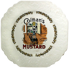 LORD NELSON POTTERY, ENGLAND VINT 1970'S COLMAN'S MUSTARD ADVERT PRCLN CER PLATE picture