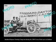 OLD LARGE HISTORIC PHOTO OF THE STODDARD DAYTON MOTOR CAR TRAINING CAMP 1909 2 picture
