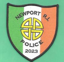 RHODE ISLAND- NEWPORT POLICE- ST PATRICK'S DAY PATCH- IRELAND FLAG picture