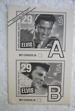 Elvis Presley USPS Official Ballot Poll 1993 Stamp Choice Postcard Unused picture