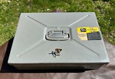 Vintage Acorn Fire Resistant Vault Strong Box Document Safe With 1 Key 13x9x6 picture