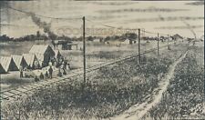 1952 Press Photo Artist Drawing Abilene Kansas 1867 American West picture
