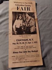 Vintage 1975 Columbia County Fair Brochure Chatham New York picture
