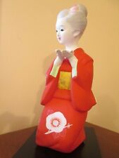Vintage Large Ceramic Japanese Geisha Figurine 11 1/2