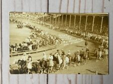 Antique RPPC Grand Parade Pendleton Round Up Eastern Oregon Cowboy Horses picture
