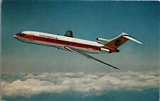 VINTAGE CONTINENTAL AIRLINES 727 TRIJET AIRPLANE ADVERTISING POSTCARD 34-119 picture