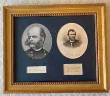 Ulysses s Grant & Ambrose Burnside Famed Signatures. Guaranteed Authentic picture