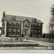 Early Marshall, Missouri Blosser Home for Aged Women Real Photo Postcard RPPC picture
