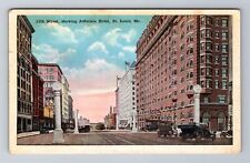 St Louis MO-Missouri, 12th Street Jefferson Hotel, Antique Vintage Postcard picture