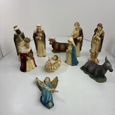 Vintage Hand Decorated Crafted Hard Plastic Nativity British Hong Kong picture