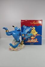 Vintage New Schmid Disney Aladdin Genie On Rock Rotating Music Box 2 picture