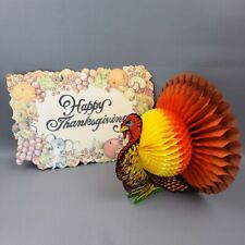 LOT of Vintage Thanksgiving Honeycomb & Diecut Decoration Beistle picture