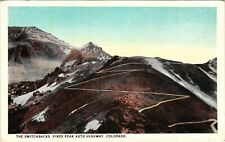 Vintage Postcard- A92441. The Switchbacks, Pikes Peak Highway. Unposted 1915 picture