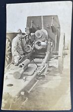 World War 1 RPPC Dismantling/Training 155mm Howitzer WWI Photo Artillery ca 1915 picture