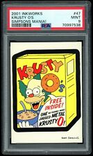 Krusty 2001 Inkworks Simpsons Mania #47 Krusty O's Cereal Box PSA 9 MINT picture