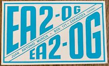 QSL Card - Zaragoza, Espana - Juan Antonio Murcia - EA2-OG - 1981 picture