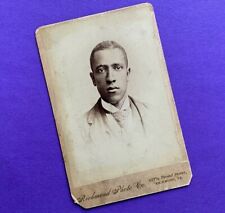 PROUD Southern BLACK GENTLEMAN Richmond VIRGINIA c 1884 Cabinet Card PHOTO VTG picture