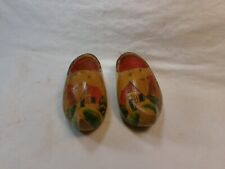 Pair of Vintage Souvenir Wooden Small Clog Shoes ~ Holland picture