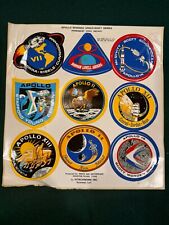 Vintage NASA Apollo Manned Spacecraft Series, Permanent Vinyl Decals set of 11 picture