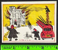 Vintage 1958 Fire Firefighter AJ Wildman Magic Picture Card (Minor Corner Wear) picture
